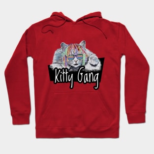 Kitty Gang - Funny and Cute Swag Cat Design Hoodie